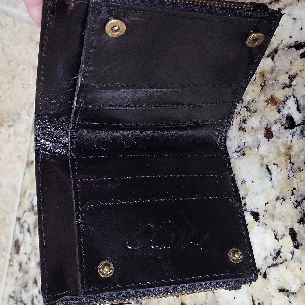 Patricia Nash Red and Black Plaid Wallet - Picture 4 of 5